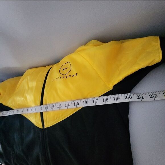 Nike Dri-Fit Livestrong Yellow Black Full Zip Jacket Hood Pants S RARE Womans - Picture 9 of 10